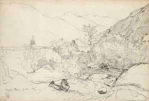 Dibujo de Jean-Baptiste Corot: tasación gratuita