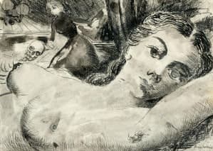 Dibujo de Paul Delvaux: tasación gratuita Dibujo de Paul Delvaux: tasación gratuita