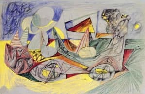 Dibujo de Roberto Matta: peritaje y tasación