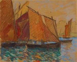 Dibujo de Maxime Maufra: peritaje y tasación