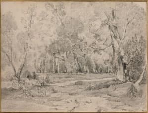 Dibujo de Théodore Rousseau: tasación gratuita