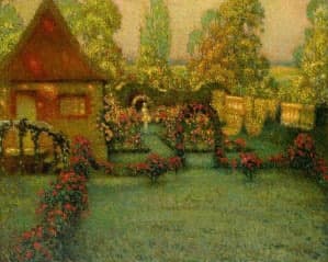 Tabla Gerberoy Henri Le Sidaner: peritaje y tasación Tabla Gerberoy Henri Le Sidaner: peritaje y tasación