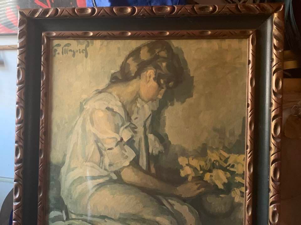 Tasación del precio de una pintura firmada por Fernand Majorel sobre lienzo
