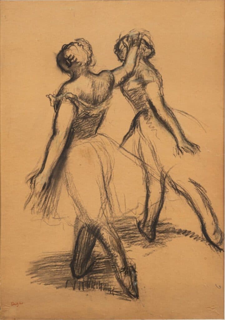 Tasación Bailarinas de Degas carboncillo y pastel