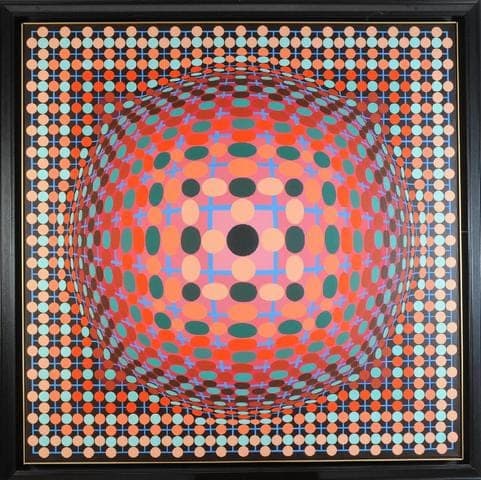 Subasta por 90 000 euros de una tela de Victor Vasarely