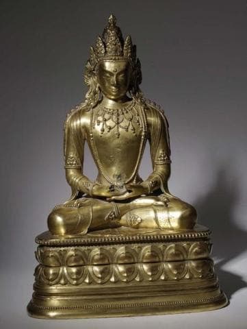 Subasta por 420 000 euros de una estatuilla Escuela de Zanabazar