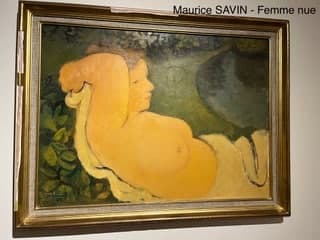 Tasación del valor de una pintura al óleo del artista Maurice Savin