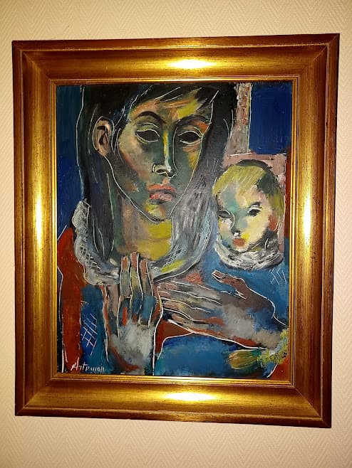 Tasación del valor del cuadro de Artemoff con dimensiones de 41 x 33