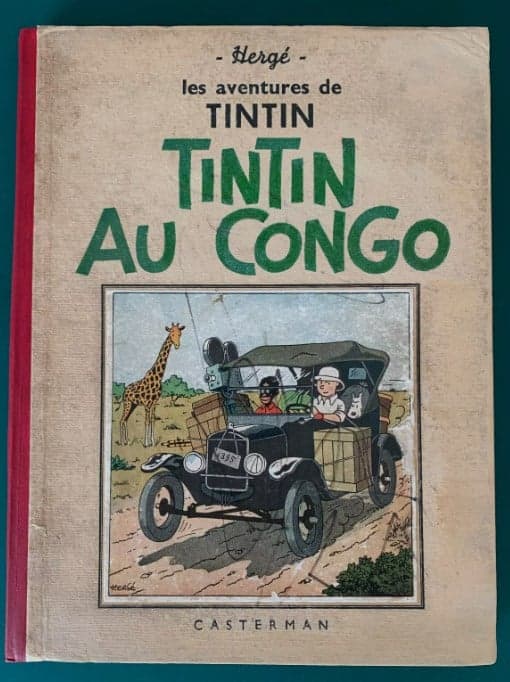 Tasación de una historieta original: Tintín en el Congo de 1941