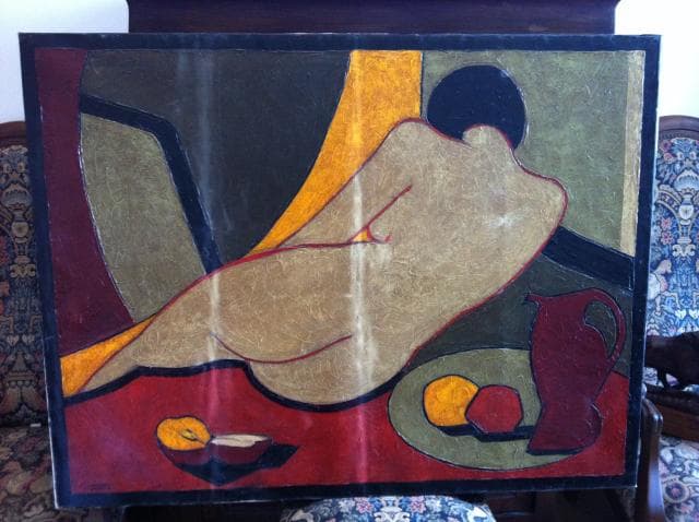 Tasación de la Pintura NU “ASIAN” del Artista Stéphane GISCLARD datada en 1990
