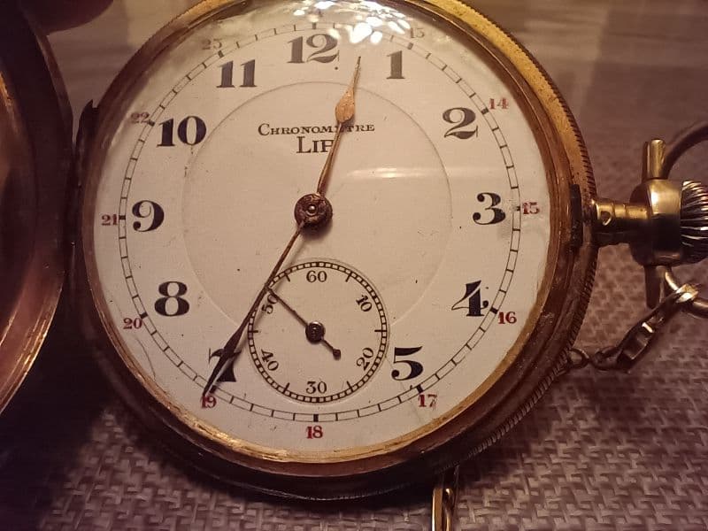 Reloj de bolsillo de oro S G