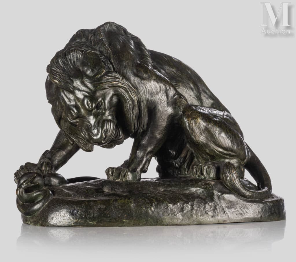 Escultura León Barye: peritaje y tasación Escultura León Barye: peritaje y tasación
