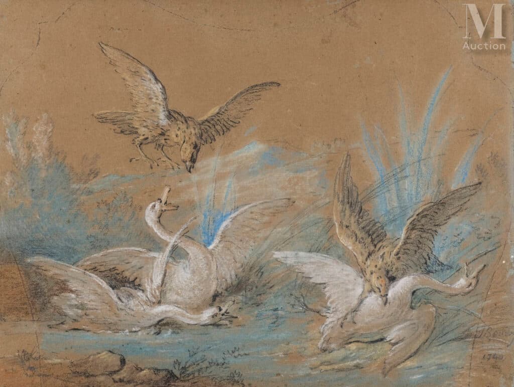 Dibujo de Jean-Baptiste Oudry: tasación gratuita