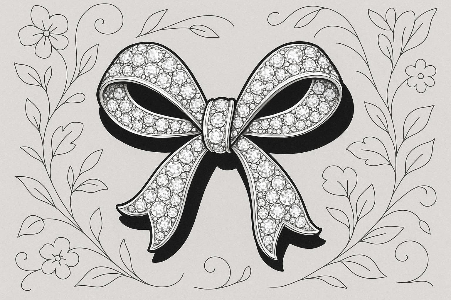 Broche de diamante