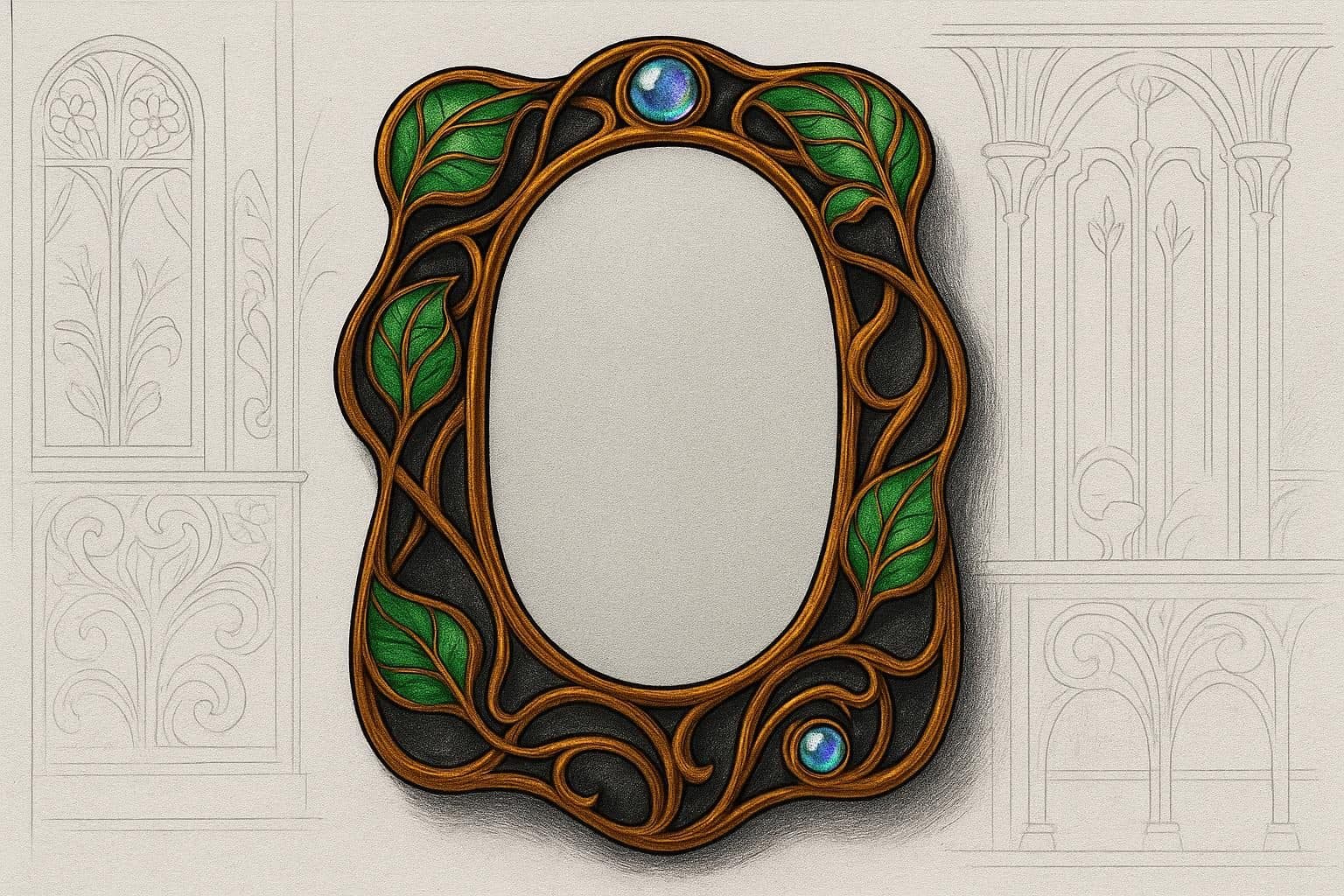 Espejo art nouveau