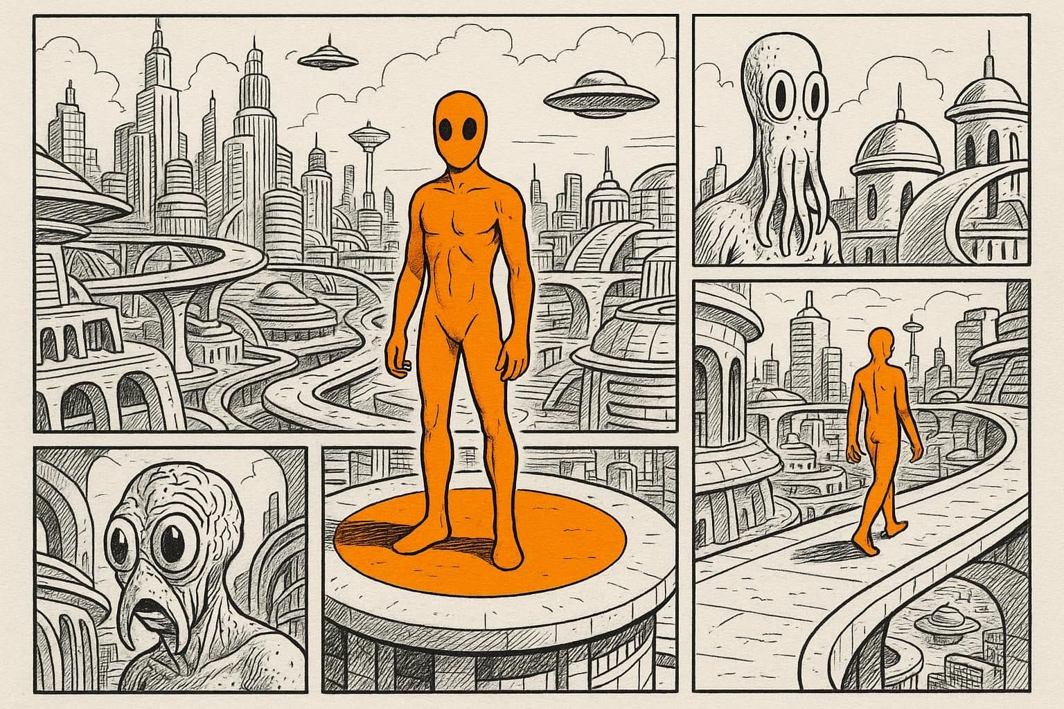 Plancha original l'Incal Moebius