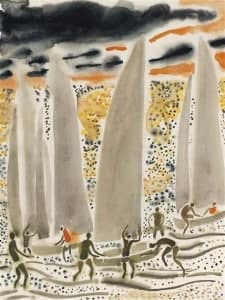 Dibujo de André Brasilier: tasación gratuita Dibujo de André Brasilier: tasación gratuita