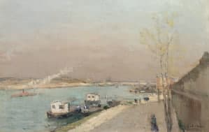 Pintura París Sena Albert Lebourg: peritaje y tasación Pintura París Sena Albert Lebourg: peritaje y tasación
