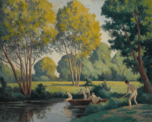 Cuadro baño Maximilien Luce: peritaje y tasación Cuadro baño Maximilien Luce: peritaje y tasación