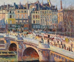 Tabla París Maximilien Luce: peritaje y tasación Tabla París Maximilien Luce: peritaje y tasación