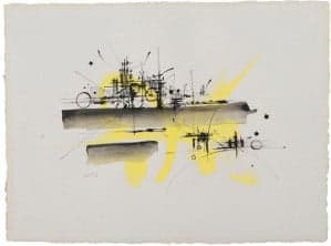 Dibujo de Georges Mathieu: peritaje y tasación Dibujo de Georges Mathieu: peritaje y tasación