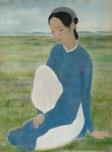 Pintura sobre seda Vu Cao Dam: peritaje y tasación Pintura sobre seda Vu Cao Dam: peritaje y tasación
