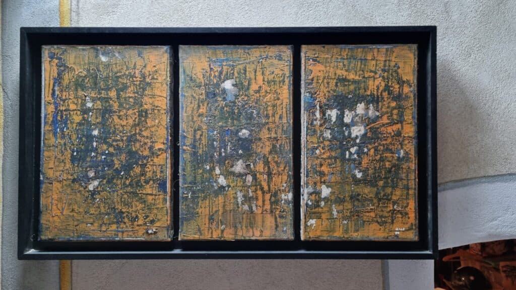 Triptico sobre lienzo del pintor HERVE HALF – Tasación 2000
