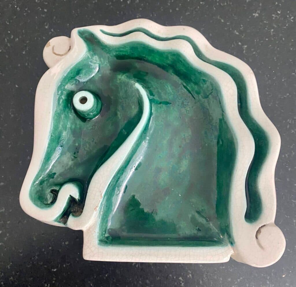 Tasación Vide Poche HERMES Art Deco Faience Caballo Verde