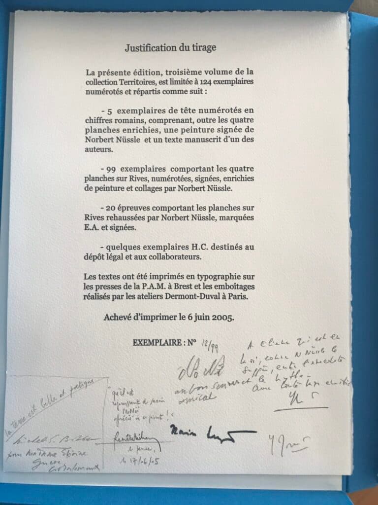 “Horizontes – Libro de arte con 4 láminas pintadas – Ediciones Territorios”