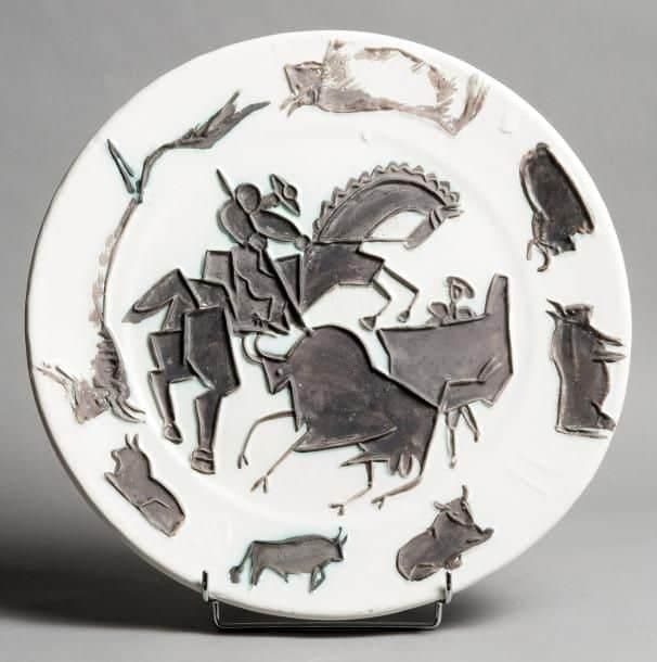 plat Corrida céramique Picasso à Madoura estimation gratutie @drouot
